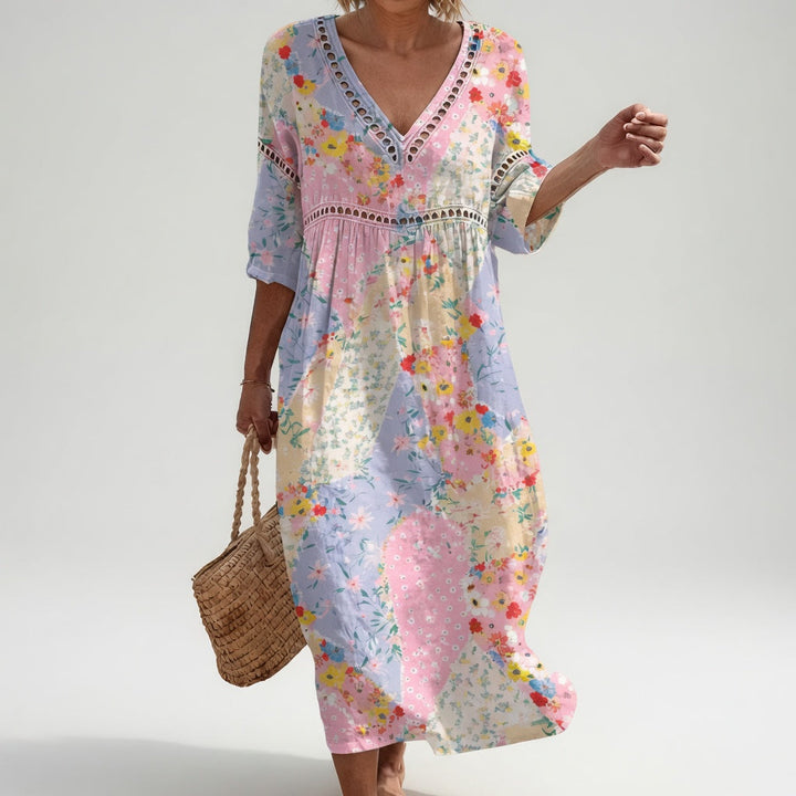 Lysiane™ — Abito floreale fluido dal fascino estivo