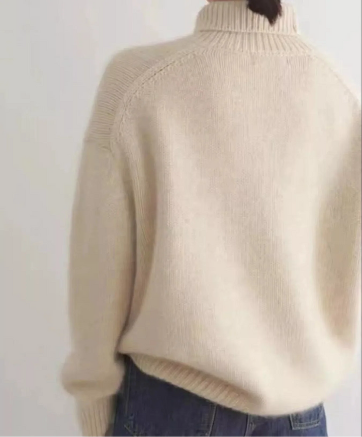 Scarlett | Maglione a Collo Alto con Spalle Cadute