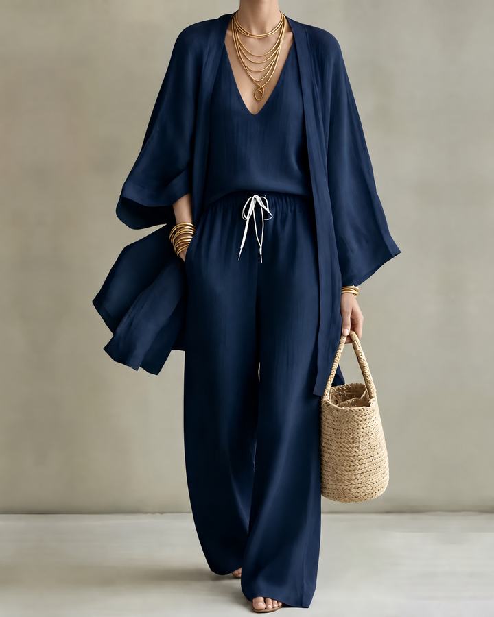 Tanisha | Set di 3 pezzi in Look Lino