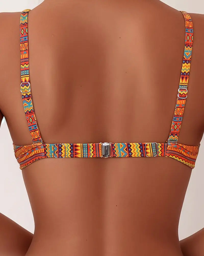 Rosa™ | Bikini a due pezzi con stampa a righe
