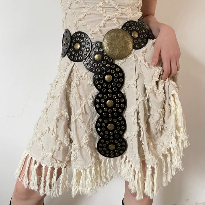 Vanessa - Cintura da donna boho marrone