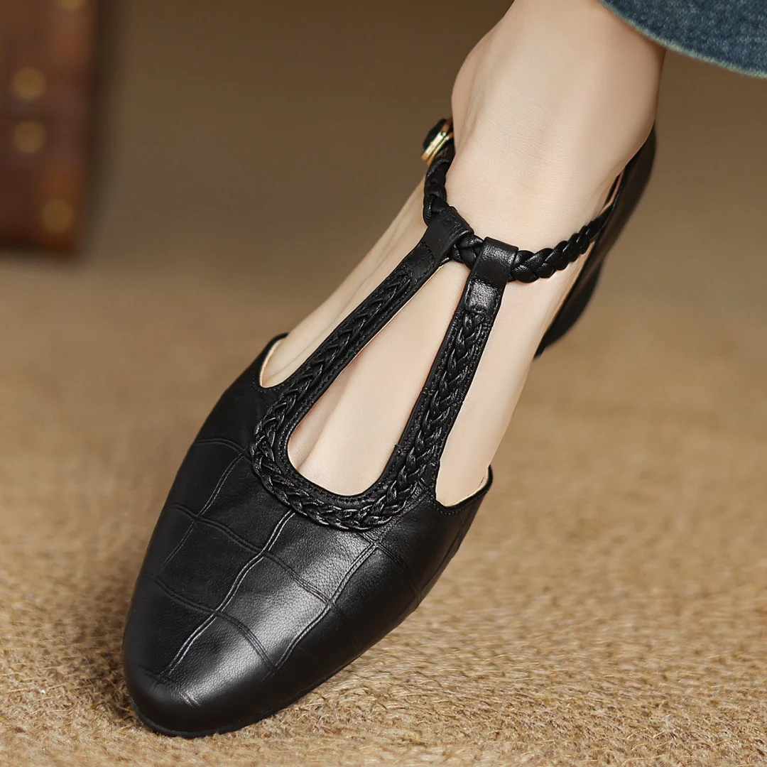 Mary Janes in pelle
