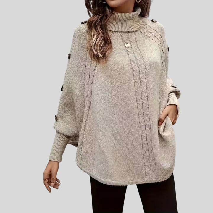 Norelle™ | Maglione a Collo Alto con Treccia