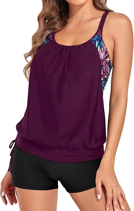 Set Tankini Incrociato di Supporto