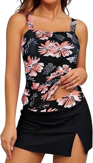 Abito da Bagno con Scollo Quadrato Flattering