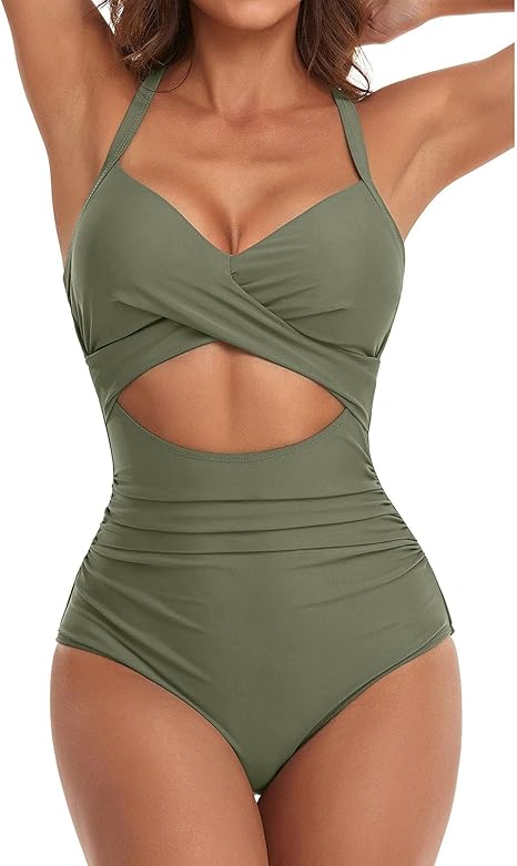 Costume da bagno modellante con arricciature