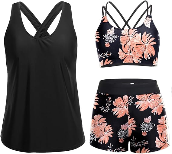 Set Tankini di Supporto in 3 Pezzi