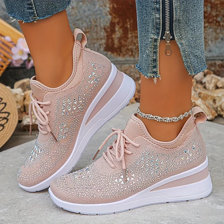 Bonnie | Sneakers Comfort Ortopediche con Strass