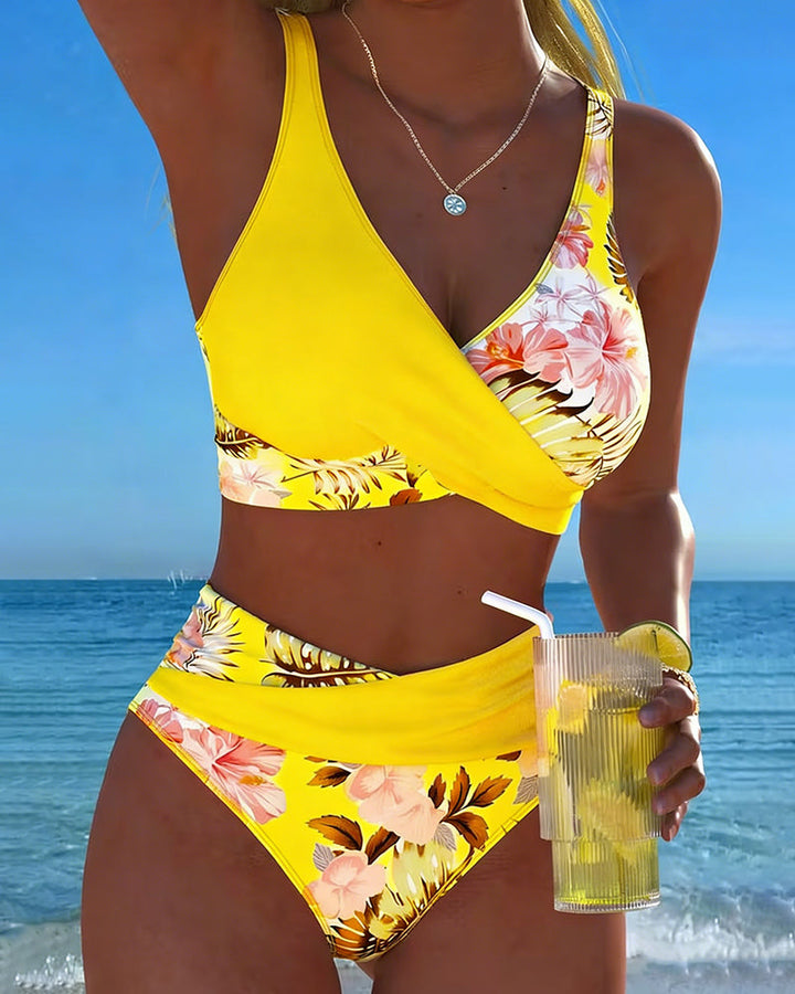Jolina | Bikini a Contrasto Floreale