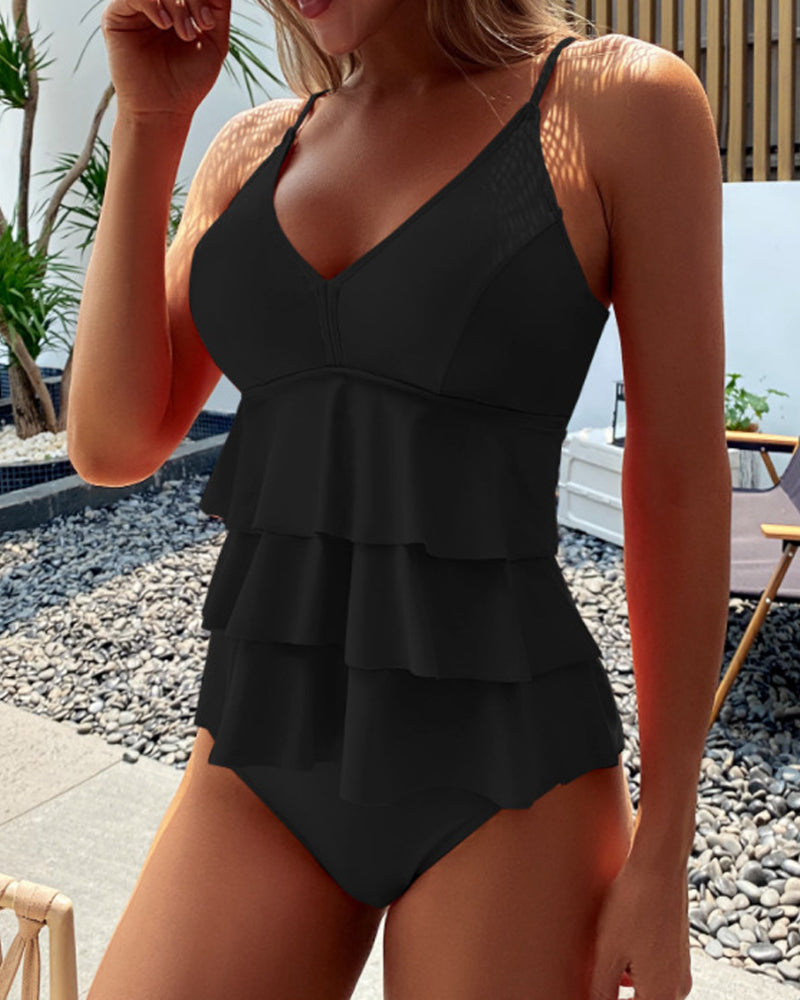 Lia - Costume da Bagno Elegante con Pieghe Stilose