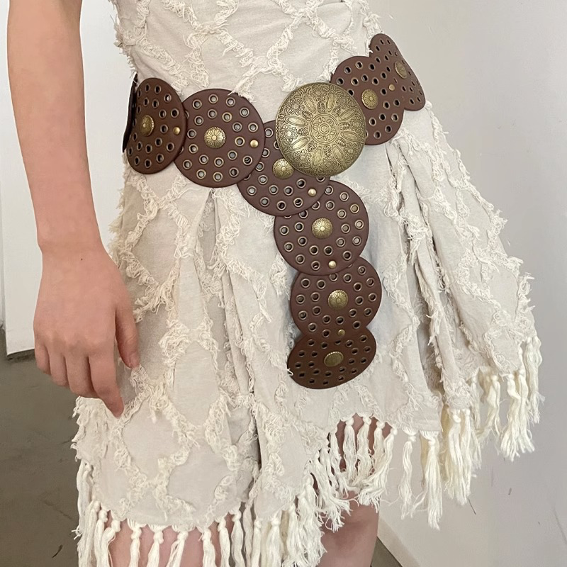 Vanessa - Cintura da donna boho marrone