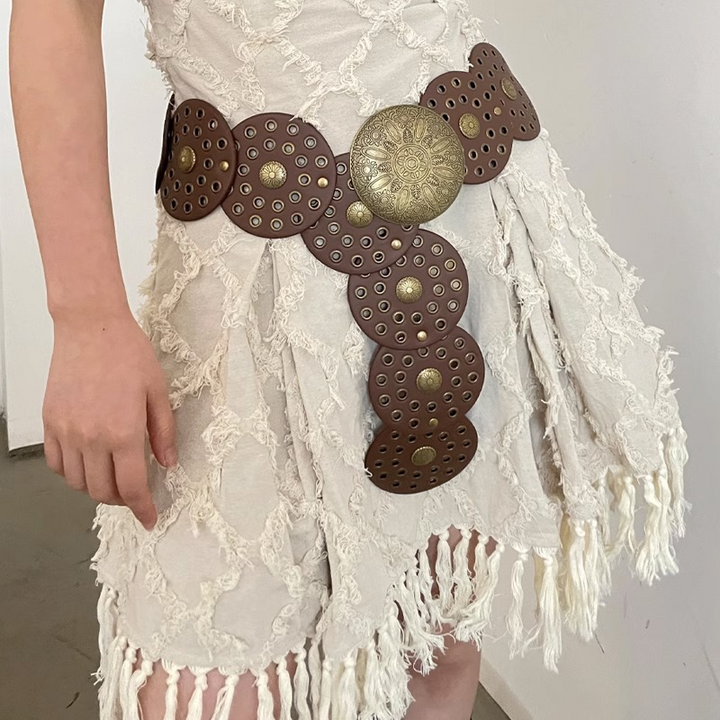 Vanessa - Cintura da donna boho marrone