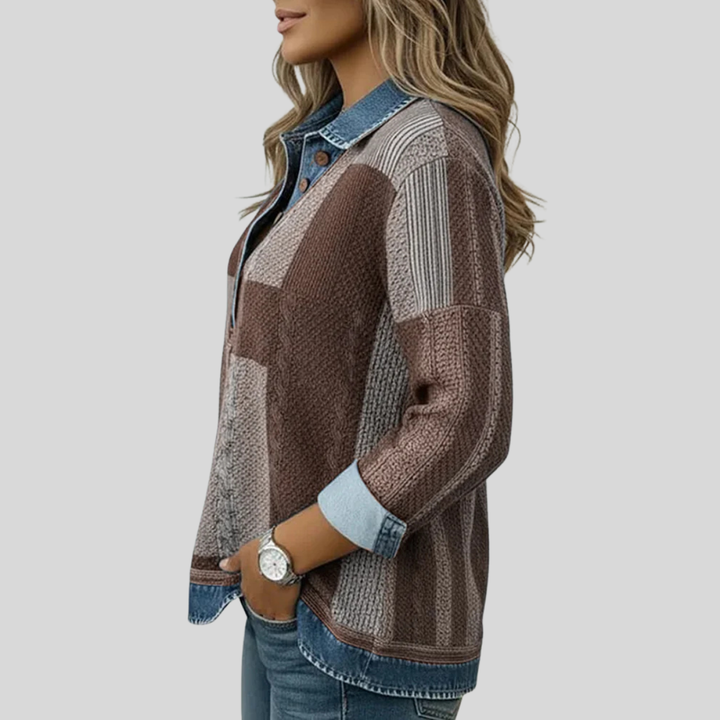 Meridell™ | Felpa con stampa colorblock