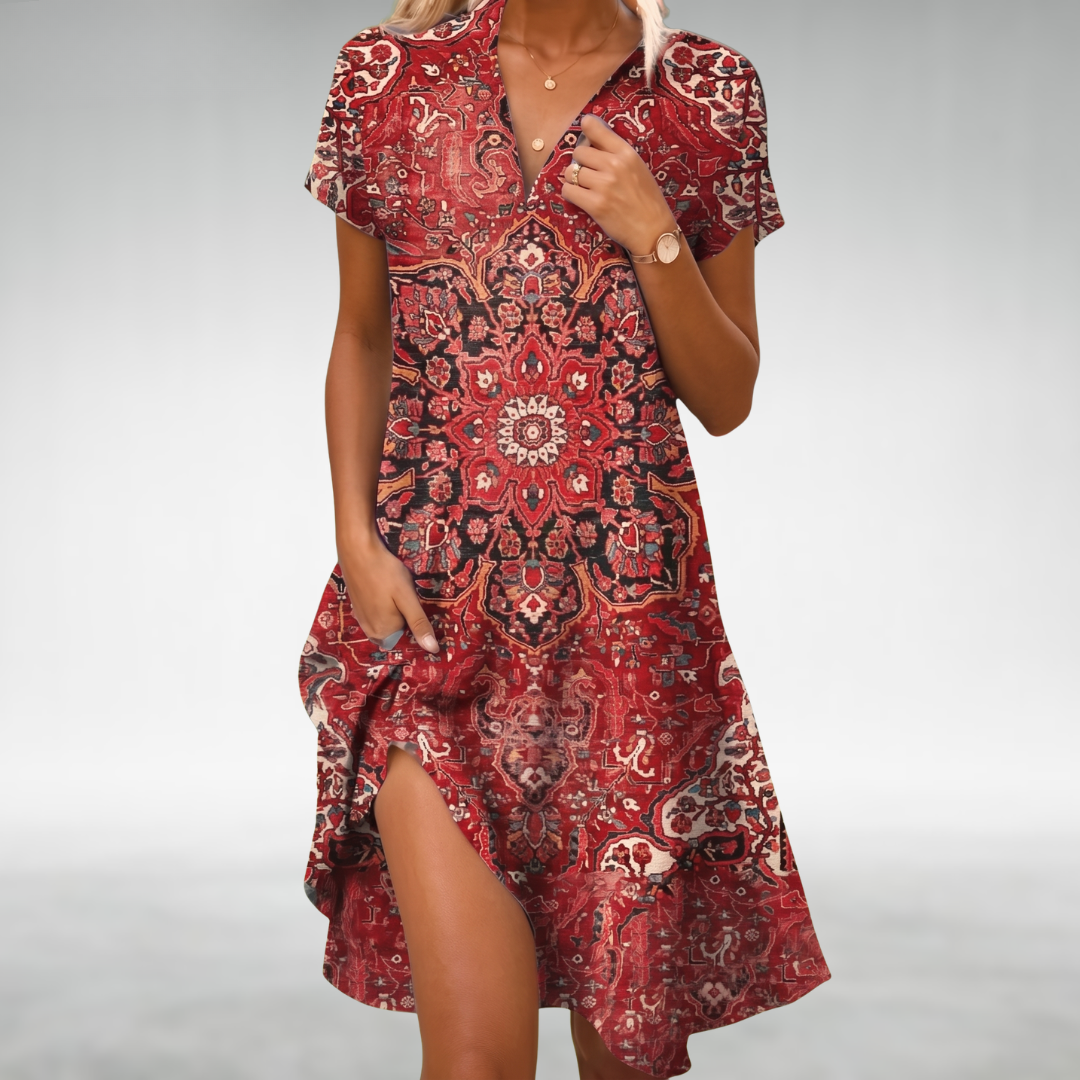 Moira™ Abito Midi Leggero e Confortevole