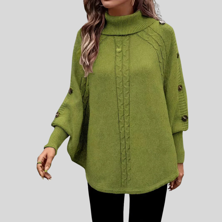 Norelle™ | Maglione a Collo Alto con Treccia
