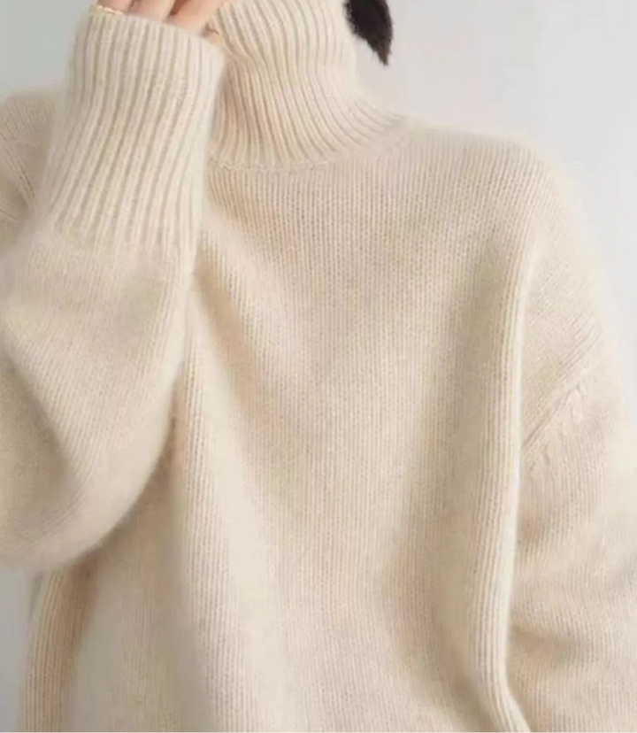 Scarlett | Maglione a Collo Alto con Spalle Cadute