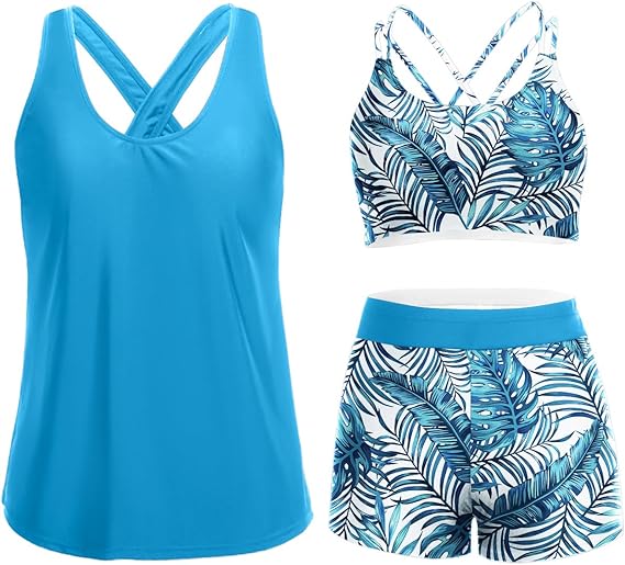 Set Tankini di Supporto in 3 Pezzi