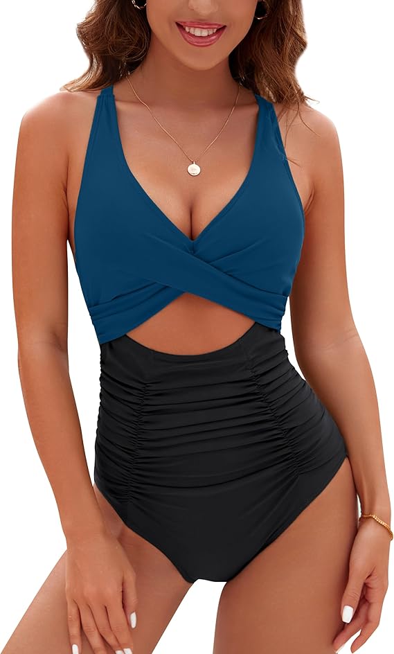 Costume Intero Con Cutout Arricciato