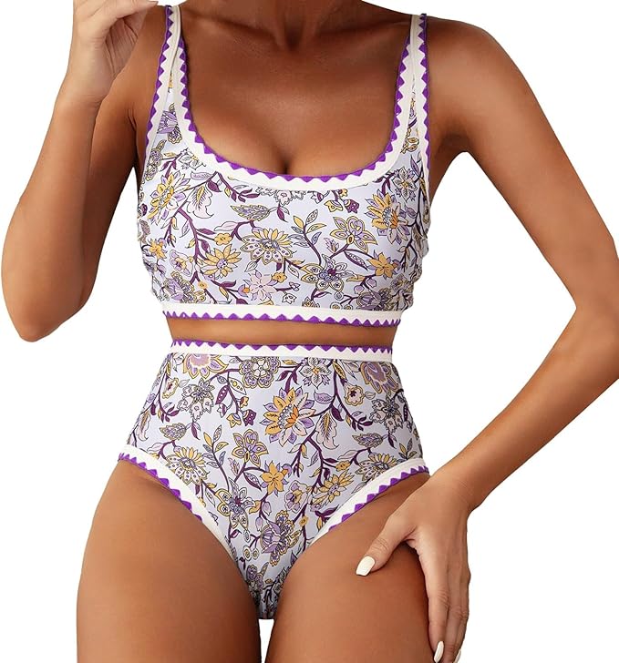 Set Bikini con Cuciture di Supporto