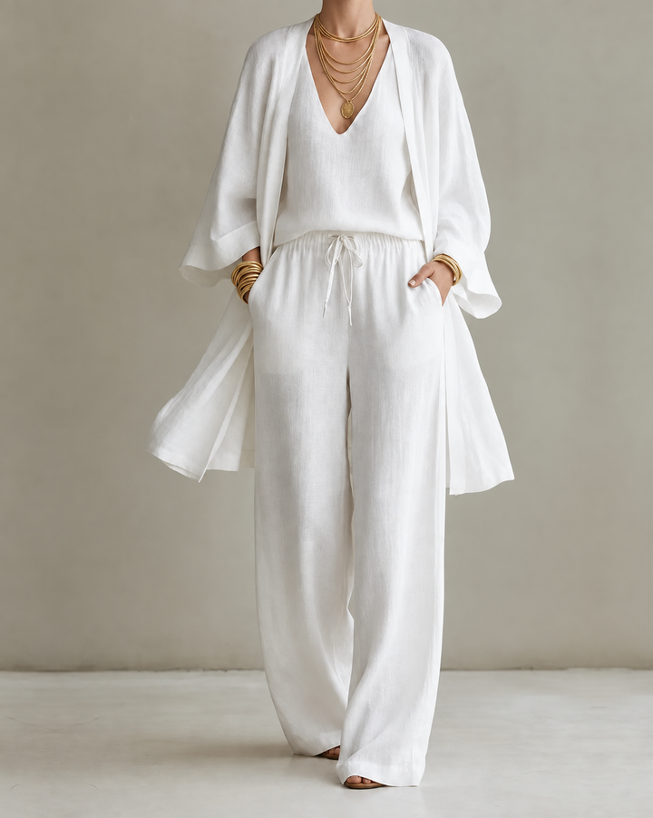 Tanisha | Set di 3 pezzi in Look Lino
