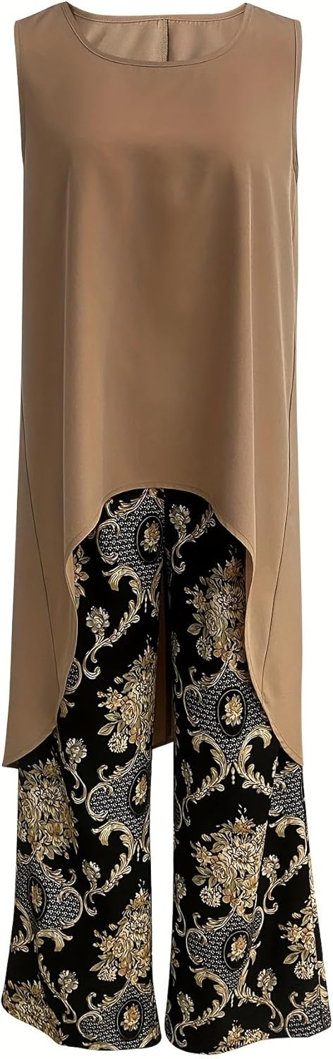 Tránsito™ | Completo Boho Tunica e Pantalone Largo