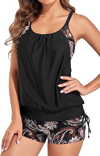 Set Tankini Incrociato di Supporto