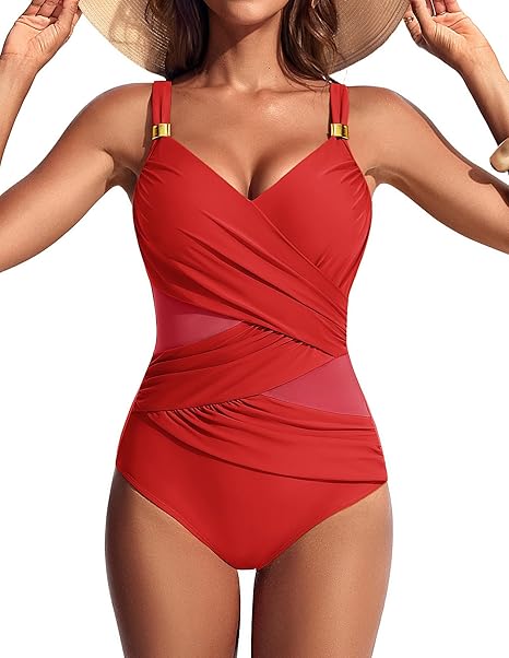 Costume da Bagno Modellante con Arricciatura di Supporto