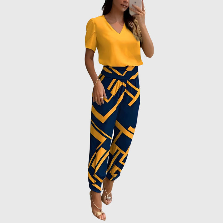 Jennifer™ | Set di blusa e pantaloni alla moda