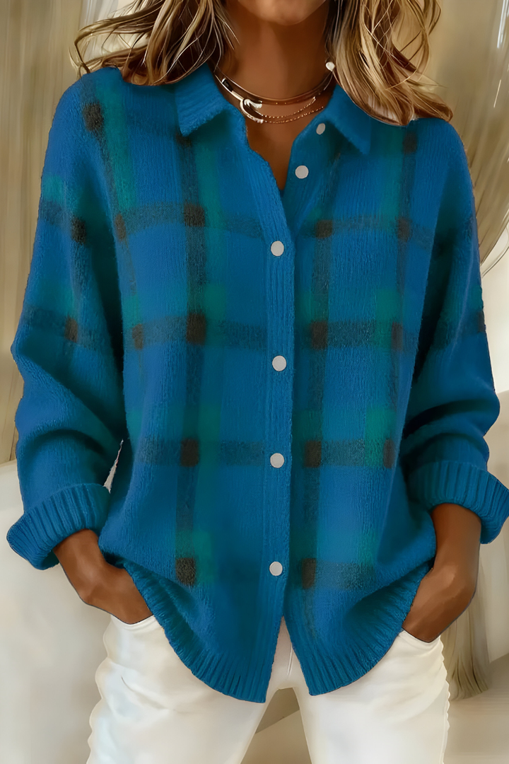 Camille™ | Cardigan a Quadri