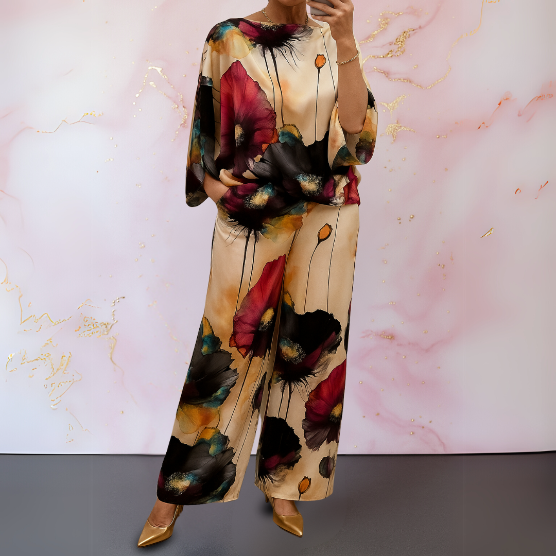Maelora™ | Completo due pezzi in satin per donna