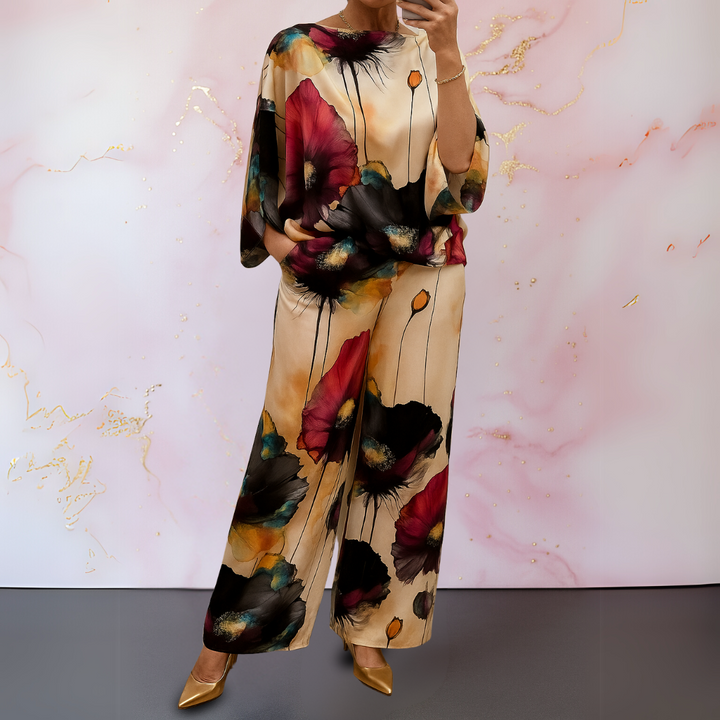 Maelora™ | Completo due pezzi in satin per donna