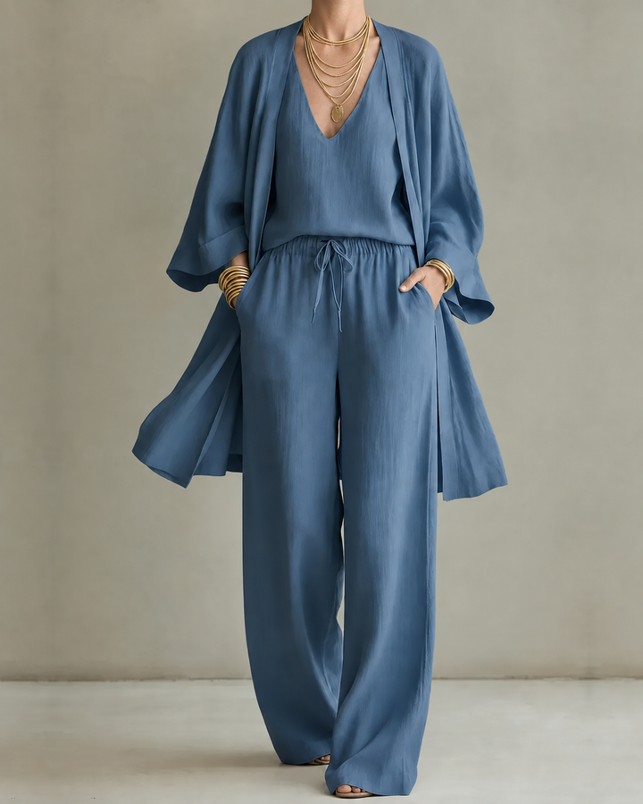 Tanisha | Set di 3 pezzi in Look Lino