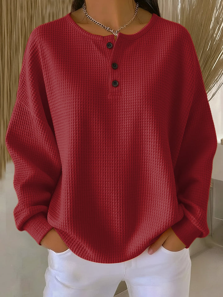 Mirabel™ | Comoda Felpa Waffle Henley
