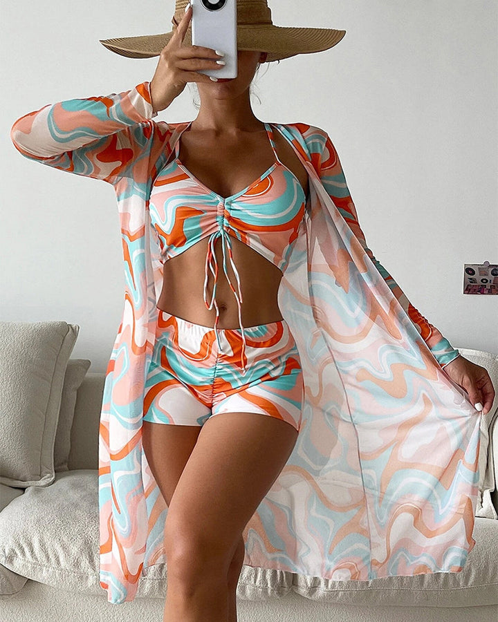 Di Esmee® | Set bikini 3 pezzi con stampa