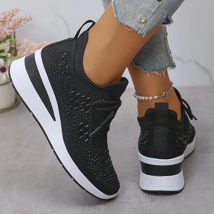 Bonnie | Sneakers Comfort Ortopediche con Strass