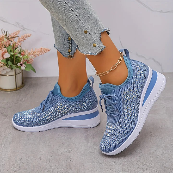 Bonnie | Sneakers Comfort Ortopediche con Strass