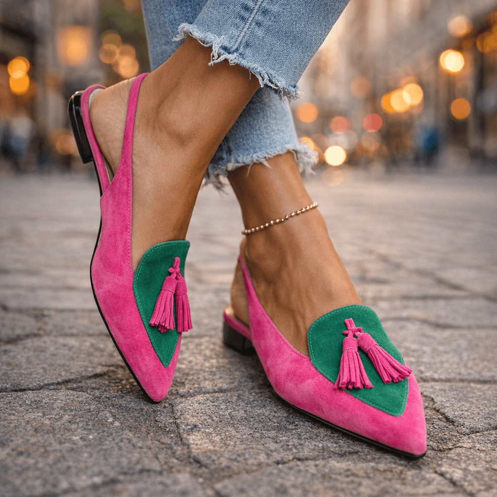 Elly| Sandali con cinturini e frange