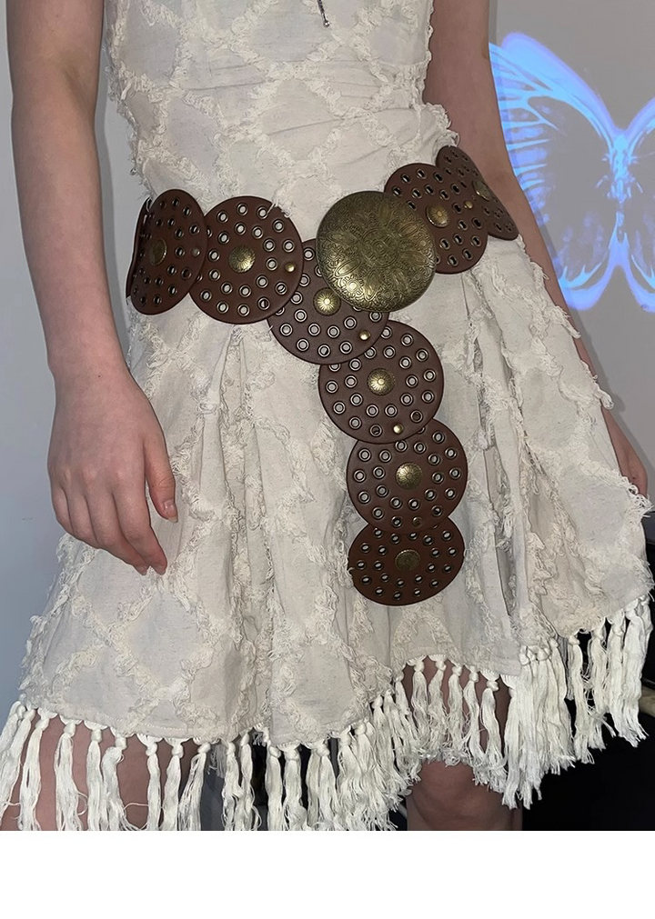 Vanessa - Cintura da donna boho marrone