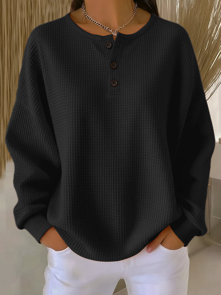 Mirabel™ | Comoda Felpa Waffle Henley