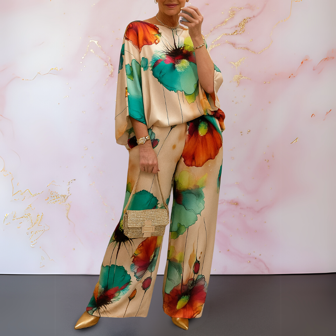 Maelora™ | Completo due pezzi in satin per donna