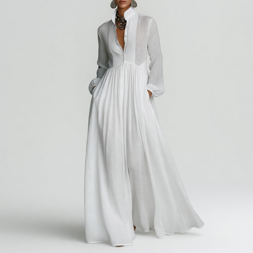 Élisa™ — Abito maxi minimalista raffinato