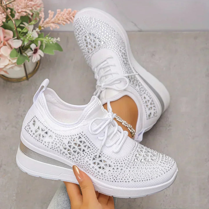 Bonnie | Sneakers Comfort Ortopediche con Strass