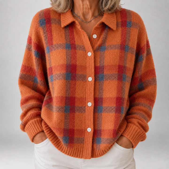 Anna | Cardigan a Maglia a Quadri