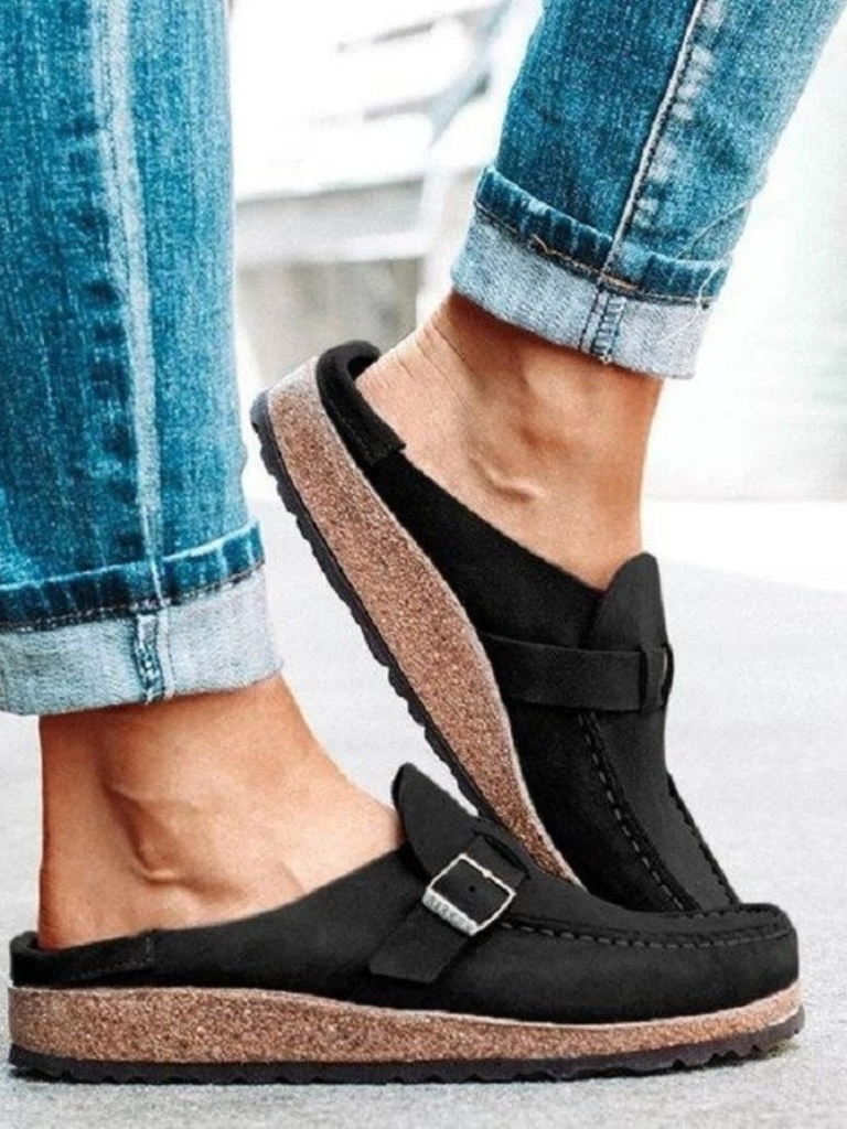 Il Mule in Suede con Fibbia Everyday