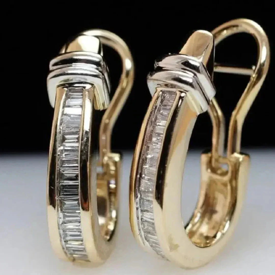 Orecchini vintage in oro e diamanti
