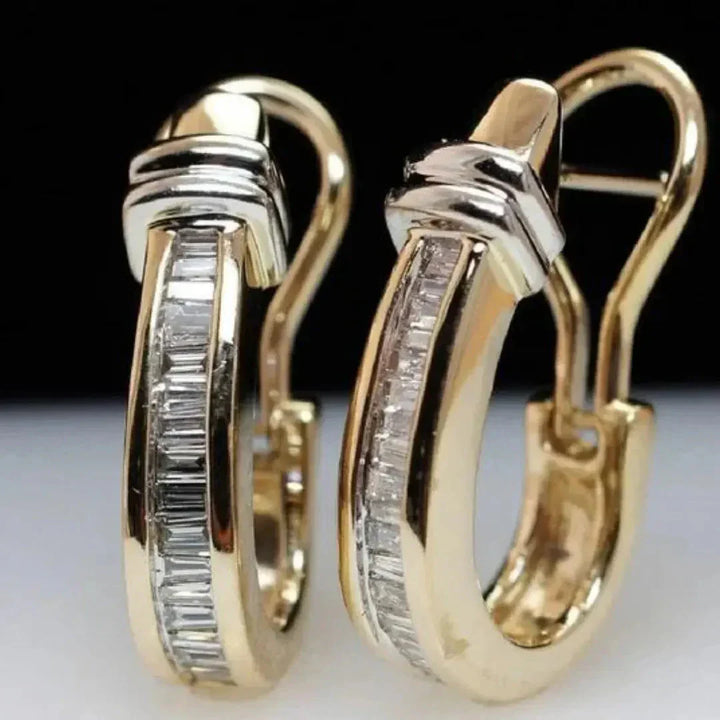 Orecchini vintage in oro e diamanti
