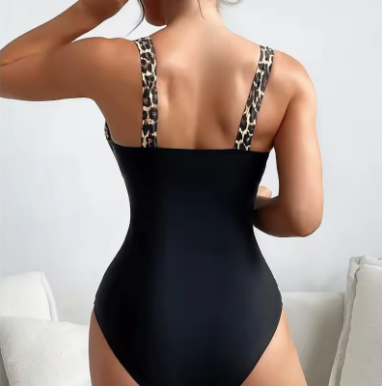 VERA™ | Costume da Bagno Senza Maniche Stampato a Contrasto Unico