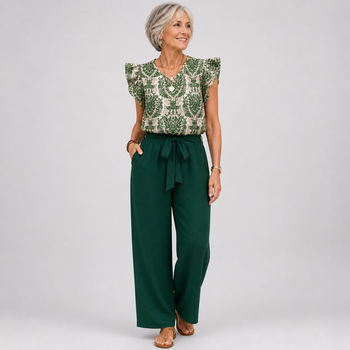 Amelia | Elegante Completo Due Pezzi Paisley