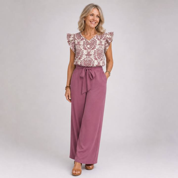 Amelia | Elegante Completo Due Pezzi Paisley