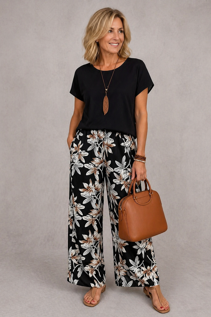 Rosie | Elegante Completo Floreale Due Pezzi